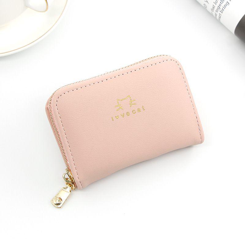Женский кошелек-картхолдер на молнии - Много отделений для карт, Большая вместимость, Мини-кошелек для монет