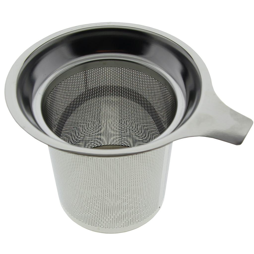 Winter Tea Mug Thermal Glass With Infuser And Steel Strainer