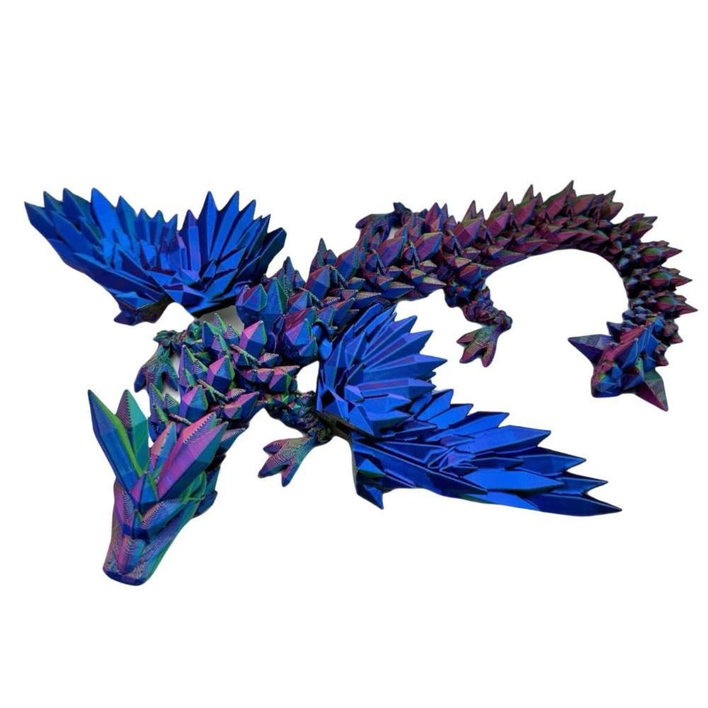 PLA 3D Printed Chameleon Model Multicolor Multi-jointed Chameleon Action Figure Movable Articulated Animal Figurine