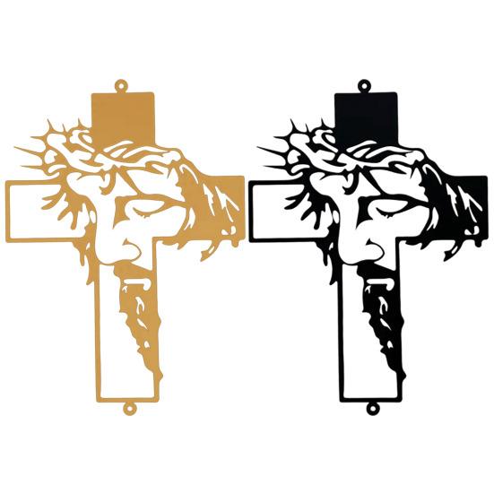 Jesus Cross Sign Acrylic Cross Sign Wall Decor Faith Cross Sign Crowned