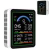 10-в-1 Детектор качества воздуха CO2 TVOC HCHO PM2.5 PM10 PM0.3 Портативный измеритель качества воздуха для дома
