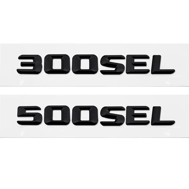 3D ABS Car Sticker Tail Trunk Number Letters Badge for Mercedes Benz 300SEL 500SEL 560SEL 600SEL Emblem Decals Decoration