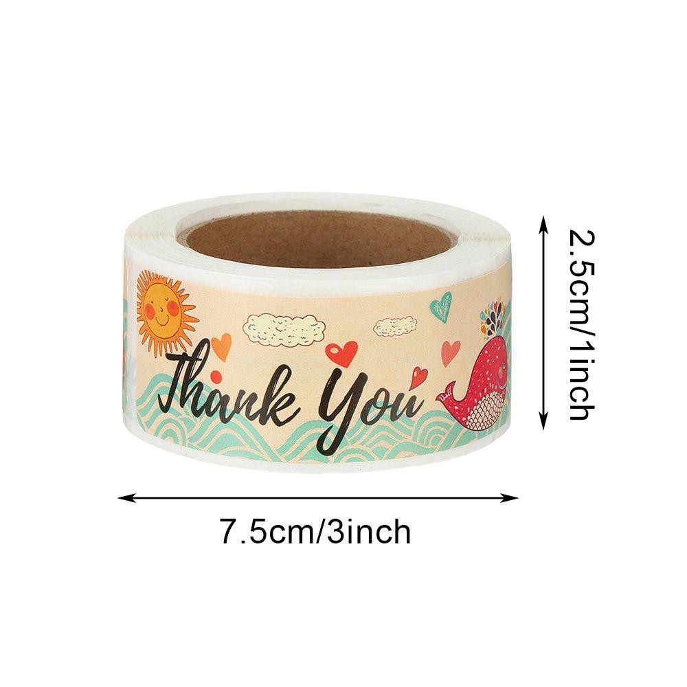 Упаковочные Декоративные Запечатывающие Этикетки Мультяшный Узор Наклейки Спасибо Выражаю Признательность Приветственные Бирки