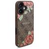 Guess Guhmp16Sp4Ropemcw Iphone 16 6.1   Brown Hardcase 4G Flowers Print Magsafe