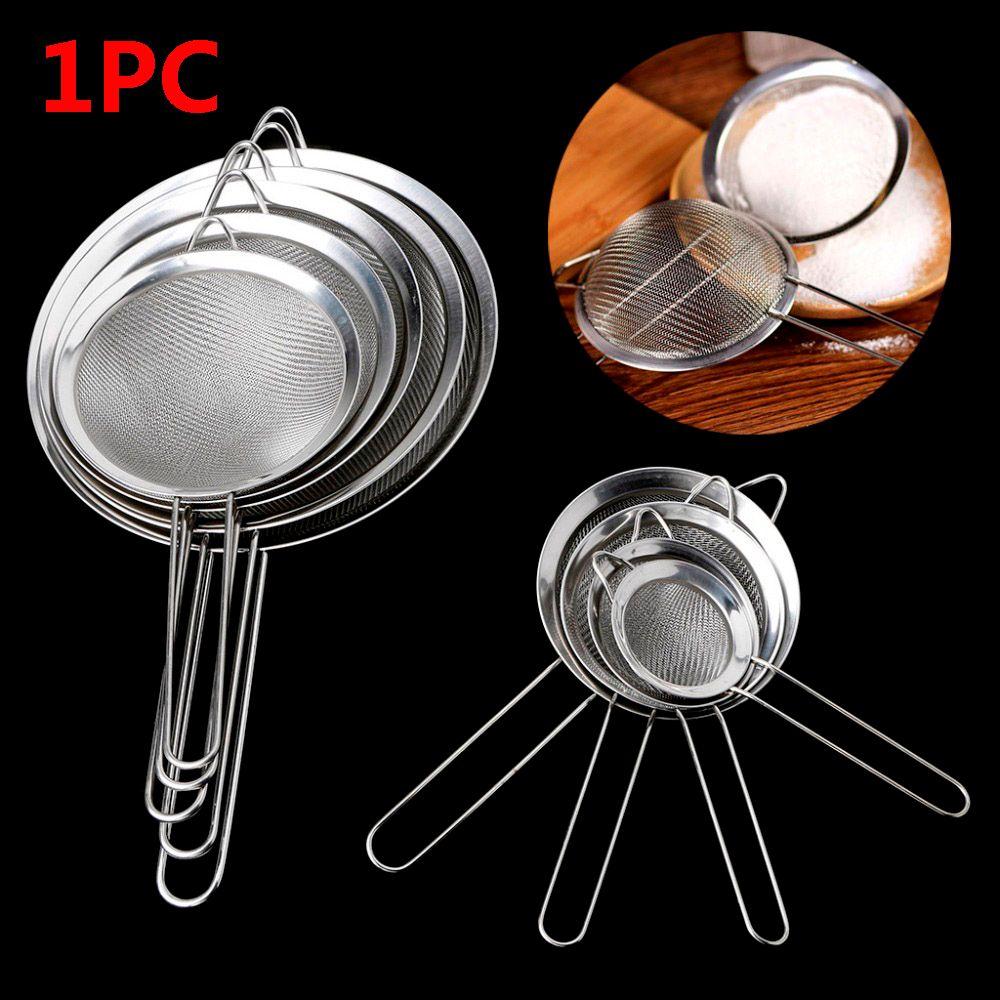 7/8/10/12/14/16/18/20/22cm Tea Tools Sieve Flour Strainer Mesh Colander Sifter Stainless Steel