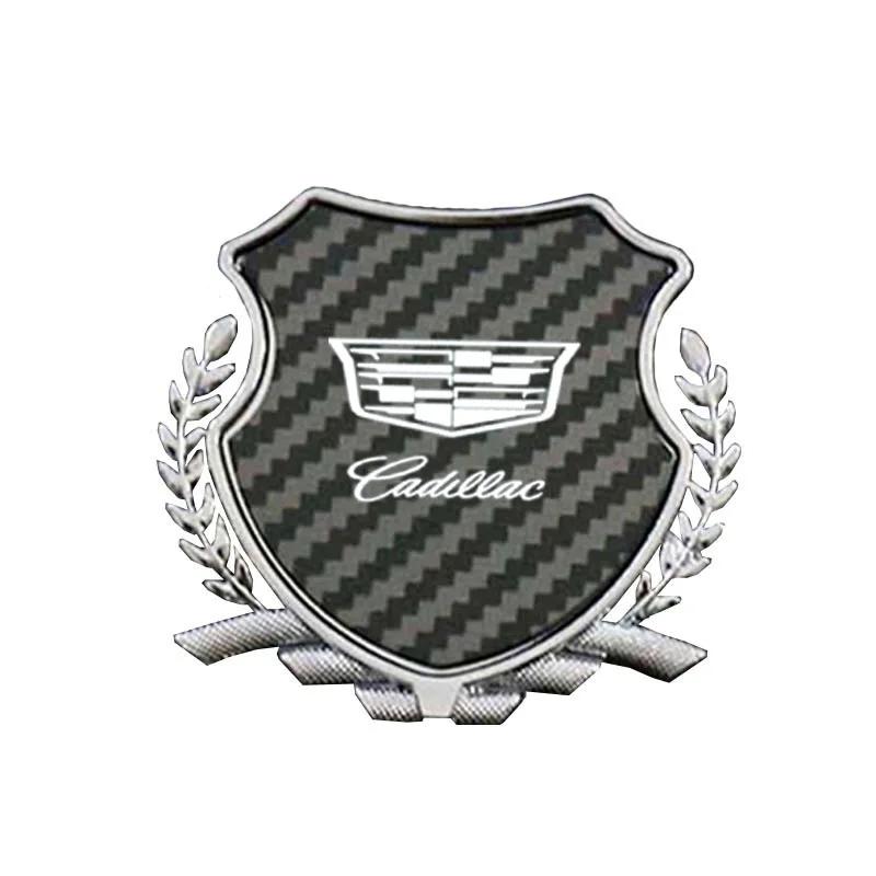 Custom Zinc Alloy Car Fender Emblem Side Window Badge for Cadillac ATS CT4 CT5 CTS ESCALADE STS XLR XT4 XT5 XT6 XTS Rear Sticker