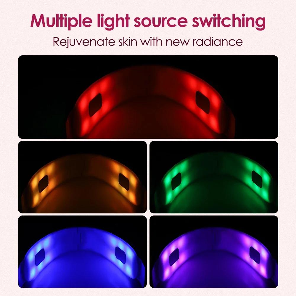 Face V-Line Lifter пояс для подтяжки лица вибрационный массажер для похудения лица 15 уровней 8 режимов горячие компрессы косметический инструмент для лица