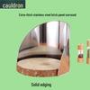 Fuoou Extra Thick Stainless Steel Chopping Board Splash Guard