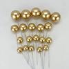 20PCS Heart & Ball Shape Cake Topper Mix Size Gold Silver Birthday Cake Flag DIY Valentine's Day Cupcake Dessert Decorations