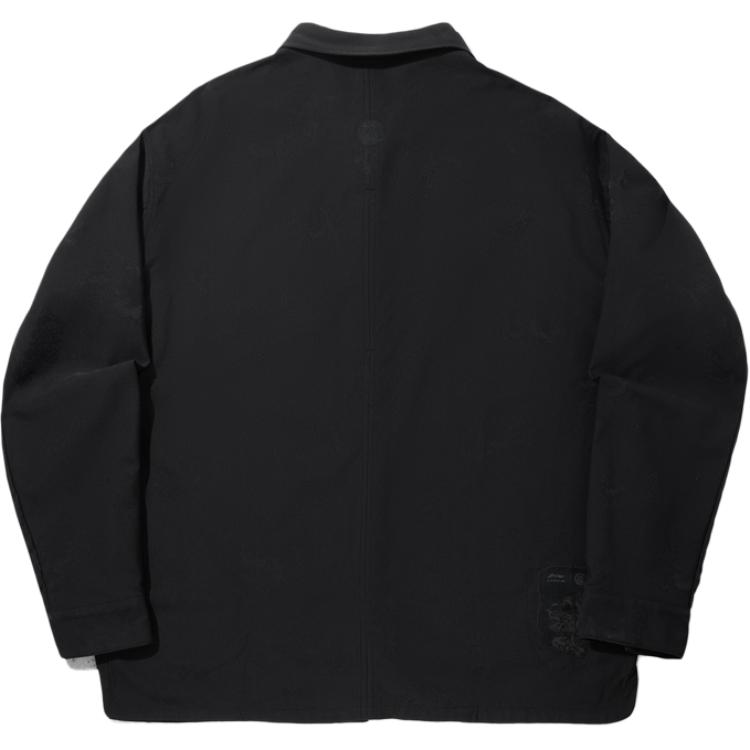 Li Ning X Джеки Чан Коллаборация Серия Кунг-фу Свободная Повседневная Универсальная Рубашка с Длинным Рукавом Мужские рубашки ASHV119-2