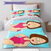 Meg Griffin Pattern Bedding Home Decoration Birthday Gift ( 1 duvet cover + 2 pillowcase, without core),fan merchandise.