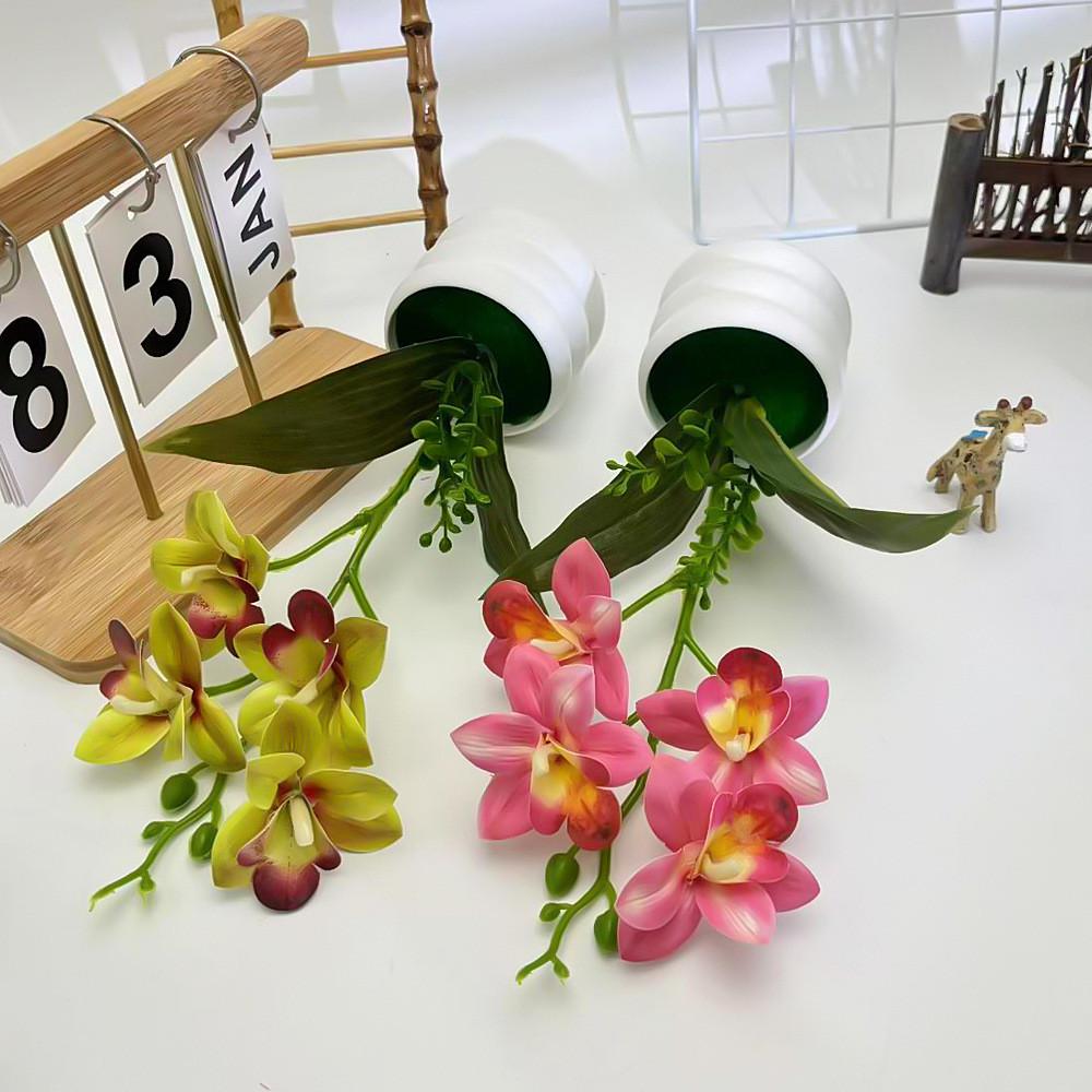 Рольфе Цимбидиум Фабери Искусственное Растение Цветы Бонсай Для Фотографии Реквизит