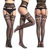 Sexy Lingerie Lace Transparent Sling Net Stockings Black Sexy Free Off Waist Fishnet Stockings Non Slip Garter