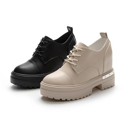 Женская модная спортивная обувь, увеличивающая рост, женская повседневная обувь на танкетке, женская модная обувь на шнуровке, новый стиль
