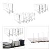 Shelf Dividers Separators Adjustable Acrylic Multi Purpose Closet Organization Closet Dividers for Bedroom Kitchen Cabinets