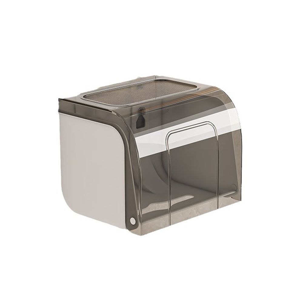 Smaple Прозрачный держатель для туалетной бумаги Настенный неперфорированный держатель для салфеток Пластиковый водонепроницаемый рулон бумаги Коробка для ванной комнаты