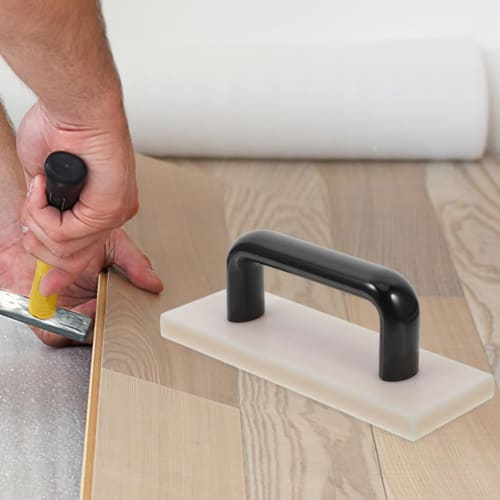 HOMSFOU Tapping Block with Handle, Heavy Duty Hammer - Flooring Installation Tool for Fabricating and DIY Flooring Projects