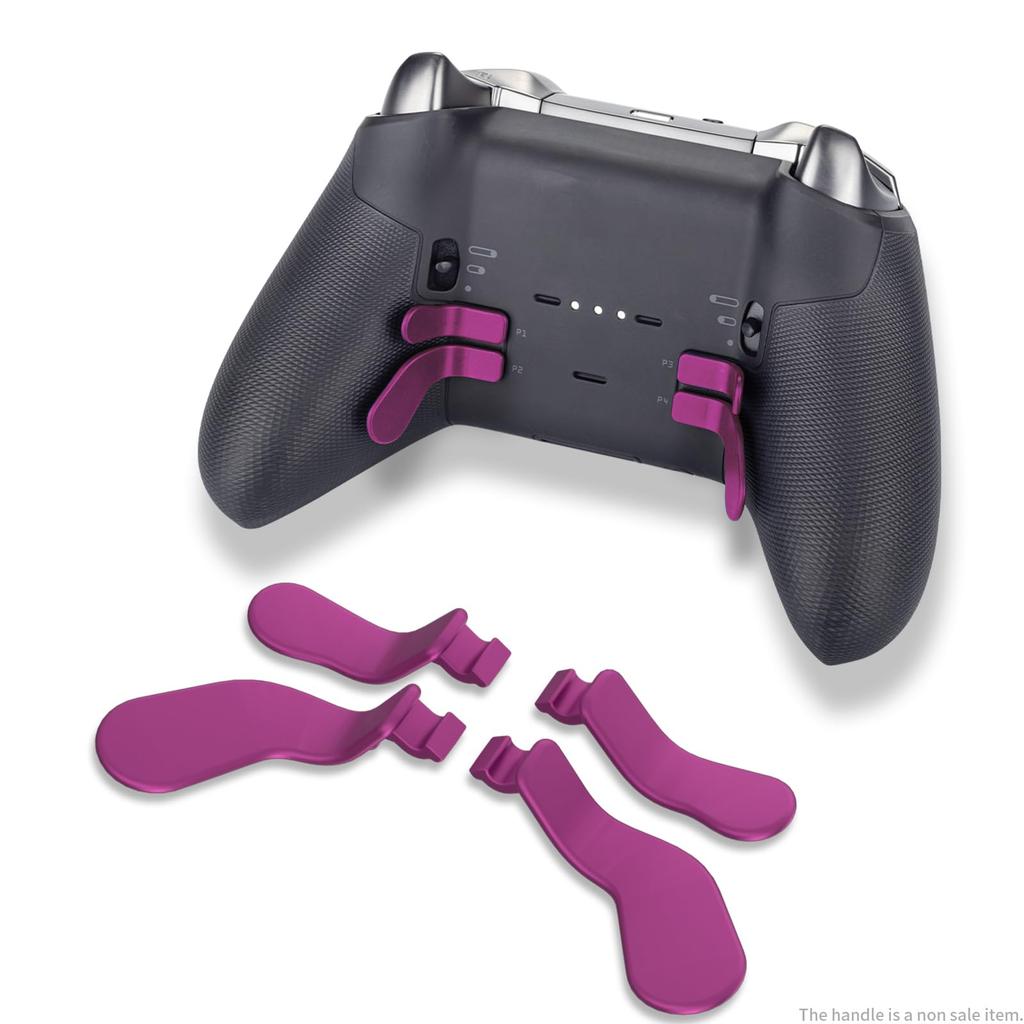 CHARM FOCUS Metal Thumbstick Replacement Kit for Xbox Elite Series 2 Includes Magnetic Silicone and Adjustment Tool 16-in-1 – Joystick, Paddles, Caps,