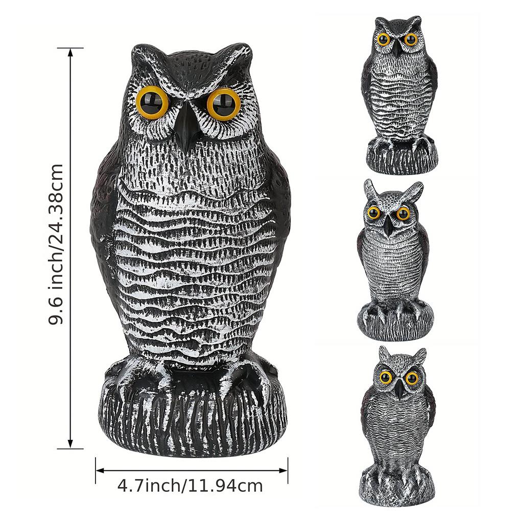Реалистичное пугало в виде совы для сада и балкона, отпугивает птиц и мышей, приманка в виде совы отпугивает птиц