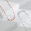 Ожерелье в форме персикового сердца с бриллиантами и градиентным бриллиантом, простое и модное, розовое золото, супер бессмертное ожерелье в форме улыбки в форме сердца