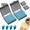 Alphabet Stamps for Clay 72Pcs/Set Concrete And Clay Includes Uppercase Lowercase Letters Numbers Symbols DIY Pottery Imprint Tools with Anti-reverse