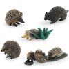 Simulated Forest Mammal Hedgehog Model, Hedgehog, Mouse, Melon-Stealing Badger, Static Desktop Decoration Ornament