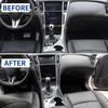 Carbon Fiber Center Console Dashboard Air Vent Gear Cup Holder Panel Cover Trim for Infiniti Q50 Q60 2014-2024