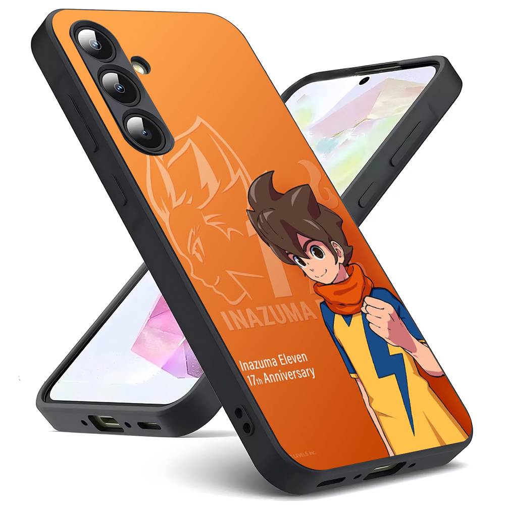 A-Animation I-Inazuma E-Eleven For Samsung Galaxy S25 S24 S23 Ultra S22 S21 Plus S20 Black Soft Silicone Protective Case