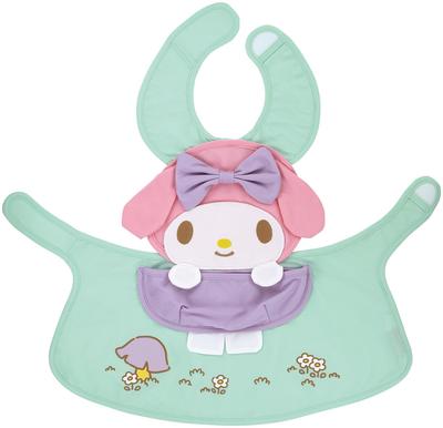 Детский слюнявчик Skater для еды, размер, водоотталкивающий, с карманом для сбора, Sanrio My Melody, вырубной, 80-90, CBAEP1-A