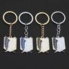 Attack On Titan Wings of Liberty Keychain Pendant for Men, Anime Schoolbag Jewelry Accessory
