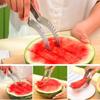 2 In 1 Watermelon Cutter Stainless Steel Effortless Fork Slicer Tool Dual Head Fruit Slicing Tool for Home Kitchen Gadget