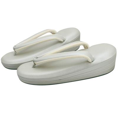 Одинарные низкие сандалии из парусины, сделанные в Японии [Кимоно Хуан] Женские сандалии, Товар, Устойчивость, (S), Серый,