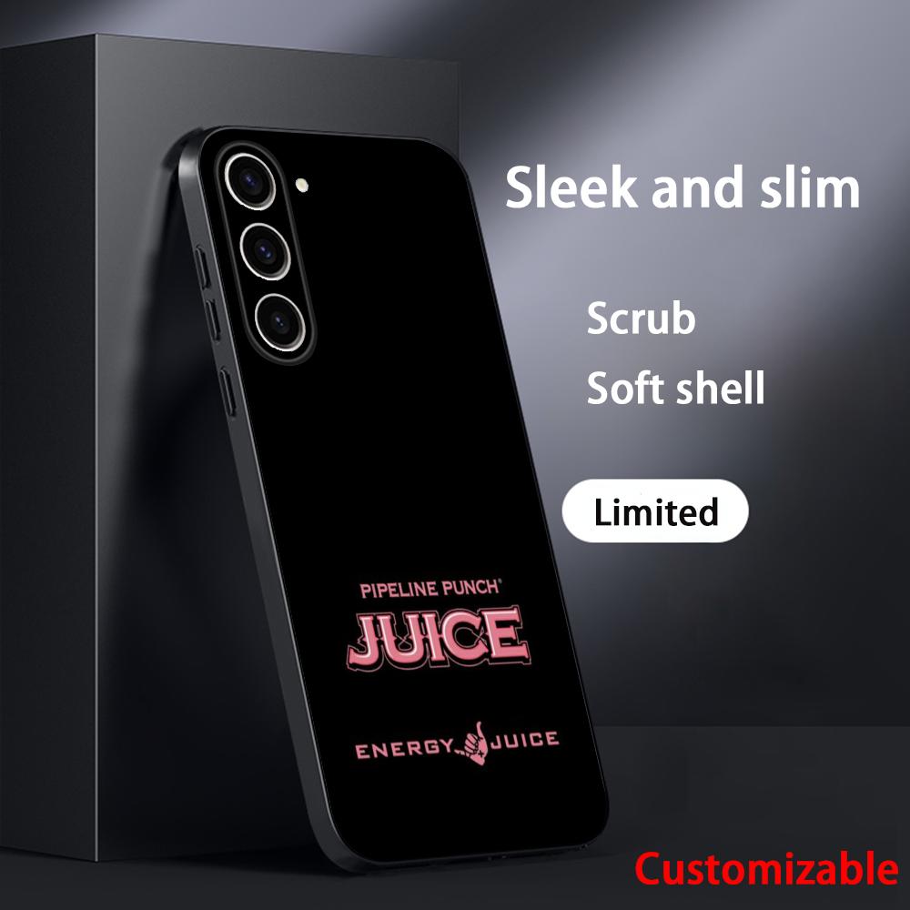 Чехол для телефона MonsterS Juice Drink Flavor E-energyS для Samsung Galaxy S25 S24 S23 S22 S21 S20 Plus Ultra Note20 Мягкий Черный