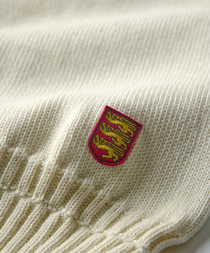 Geonjiulleunseu Crewneck Wholegarment Sweater - Aran