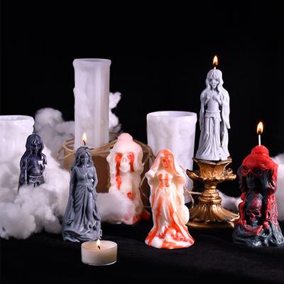 Хэллоуин DIY Craft Силиконовые формы для свечей в виде призрака жениха и невесты Формы из смолы