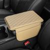 Antifouling Car Armrest Pad PU Leather Arm Rest Protector Mat Car Armrest Mat  Car Interior