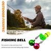 Fishing Rod Bait Alarm Bell with LED Light Dual Ring Bells Fishing Bite