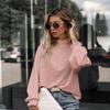 Fashion Ruffles Long Sleeve High Collar Solid Color Women Office Casual Pullover Shirt Blouse Top