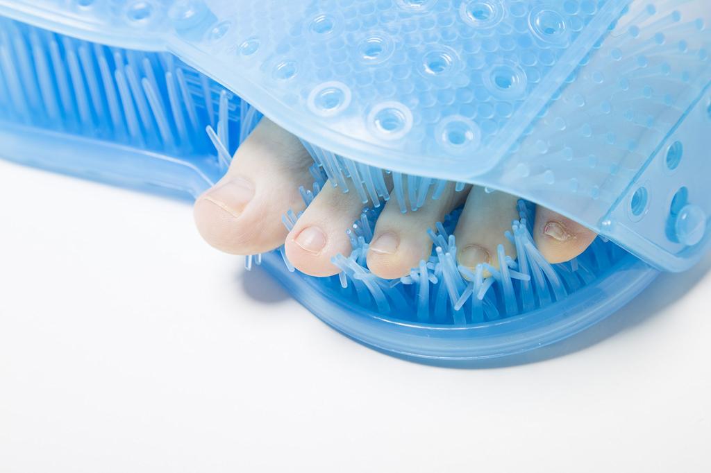 Коврик для мытья ног и нижняя щетка для мытья ног Здоровая мойка для ног Jerry Feet Уход за ногами Подарок в (Верхние чистки) (Аой) [Сделано в Японии]