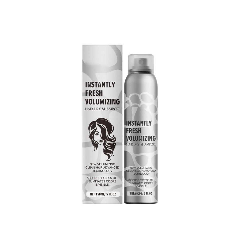 Сухой шампунь-спрей, обезжиривающий волосы, несмываемый, бережно очищает волосы и кожу головы, сохраняя их свежими, 150 мл