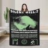 Silent Hill Blanket Flannel Print Halloween Horror Breathable Super Soft Throw Blankets for Bed Car Bedding Throws