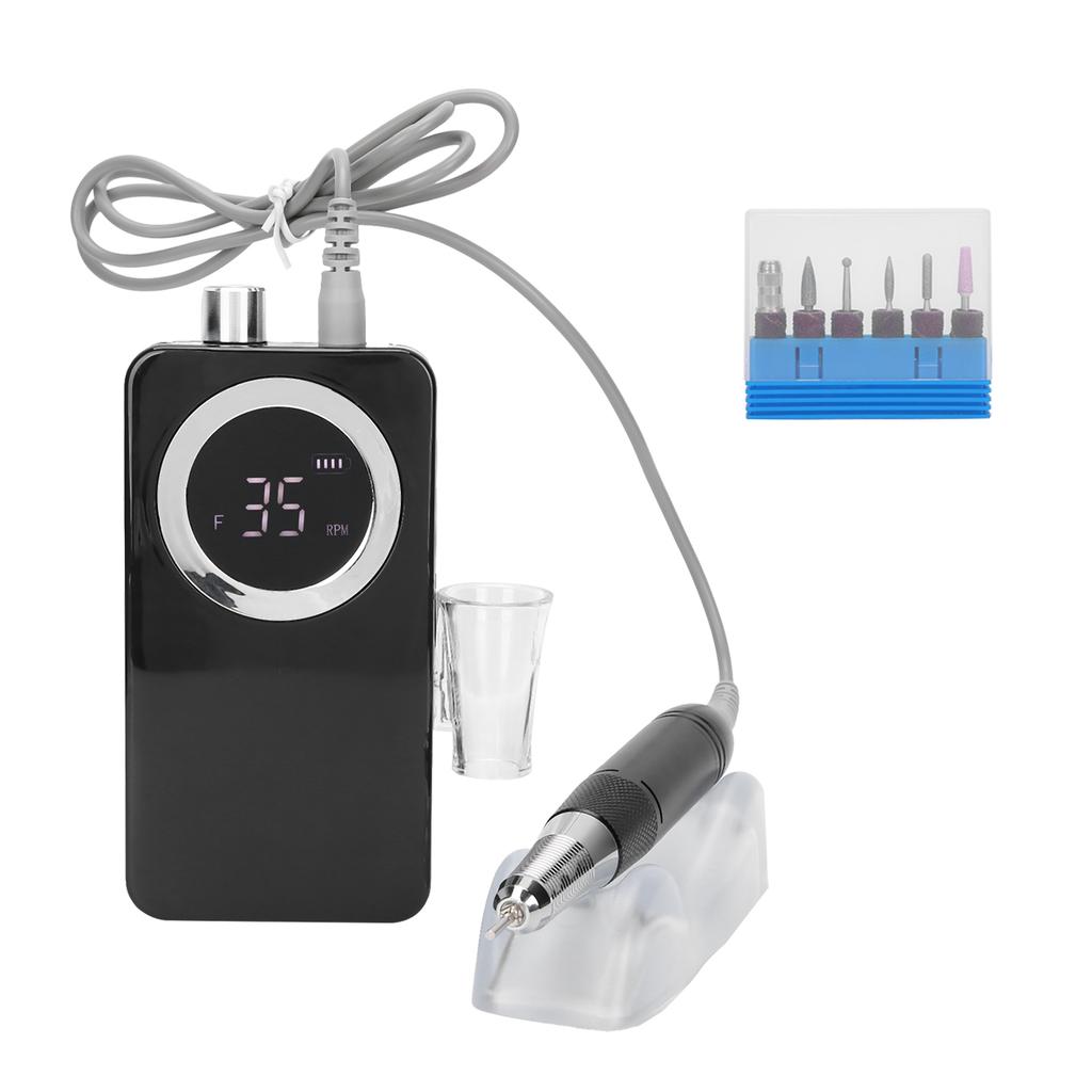 35000 Rpm Electric Nail Drill Potable Nail Grinding Machine Polishing Pedicure Manicure ToolUS Plug