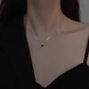 Square Pendant Necklace Fashionable and Stylish Necklace, Collar, Women's Charm, Transparent Pendant Necklace, Party Jewelry Gift