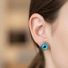 Waterproof Eye Necklace Titanium Demon Eye Earrings Blue Eyes Choker Chain  Lucky Jewelry