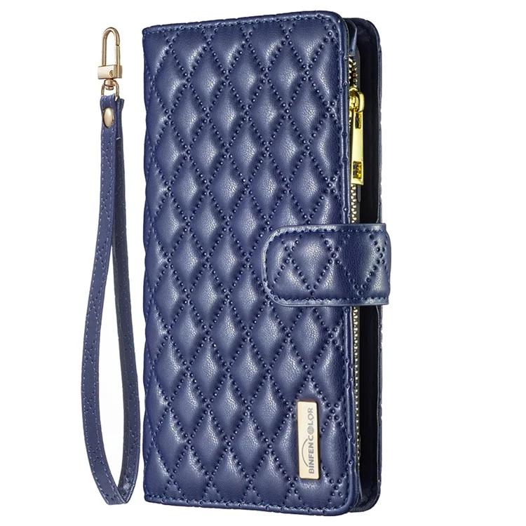 BF Style-15 для Huawei Mate 60 Pro/Mate 60 Pro кожаный чехол с карманом на молнии и подставкой для телефона