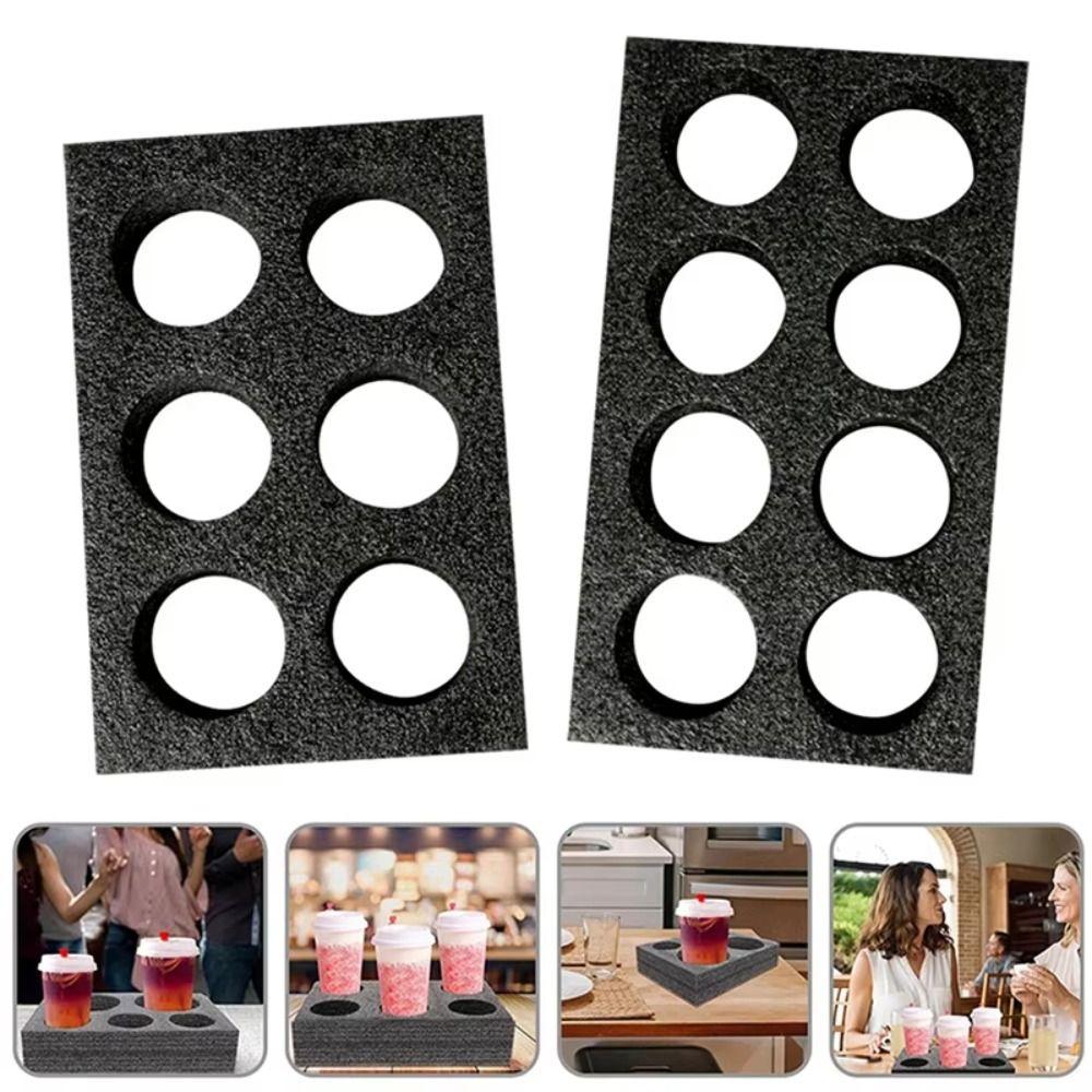 Large Capacity Drink Tray Thickness 7cm Takeout Coffee Trays for Out Take Packing Go Carry Drinks