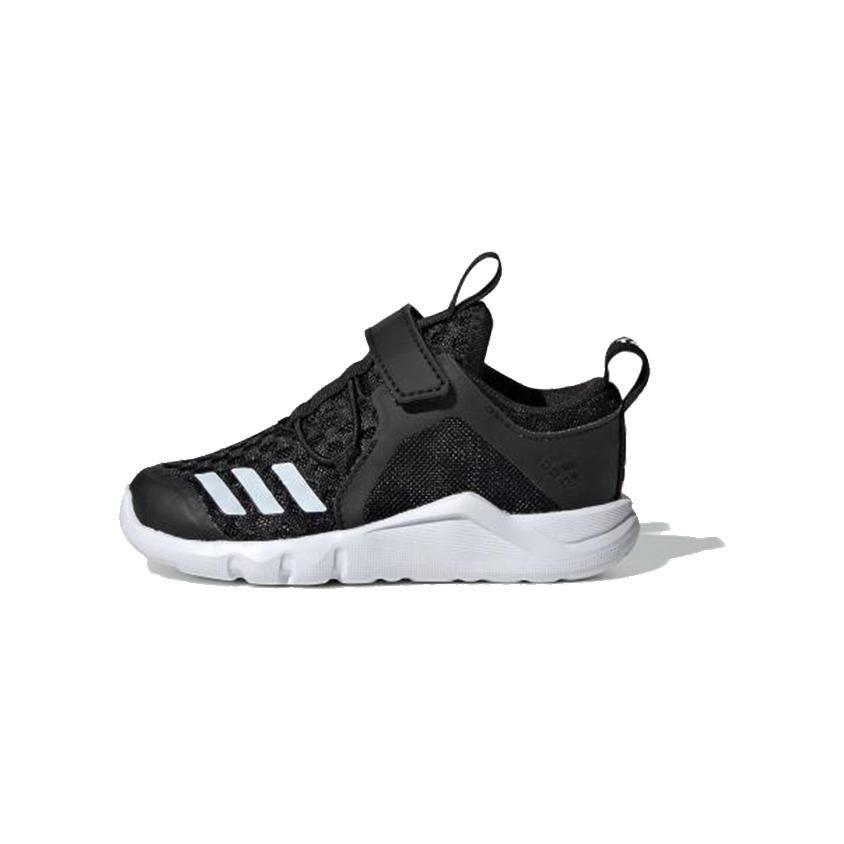 adidas Rapidafle Износостойкие Дышащие Низкие Детские Кроссовки Черно-Белые Для Младенцев и Малышей G28706