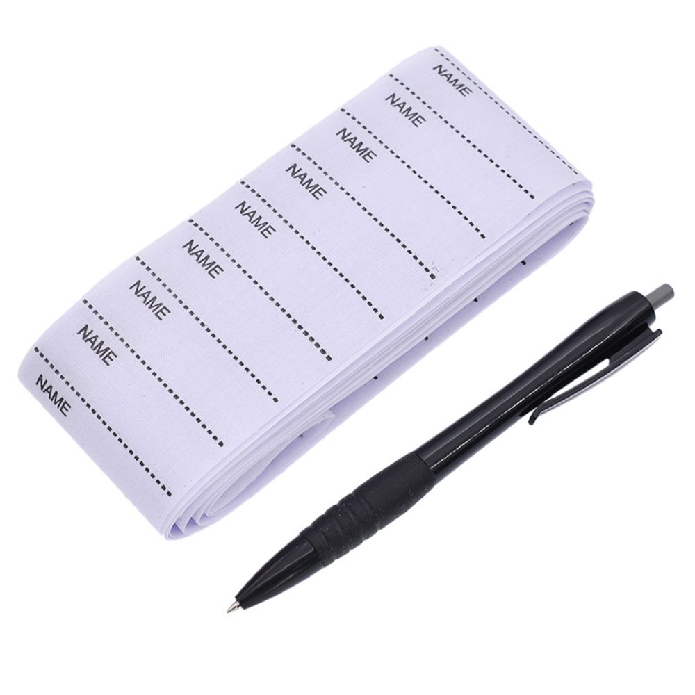 Детский Персонализированный Тканый Школьный Набор Моющихся Маркеров Этикетки для Одежды Тканевые Бирки Именная Этикетка Приклеивающаяся Утюгом