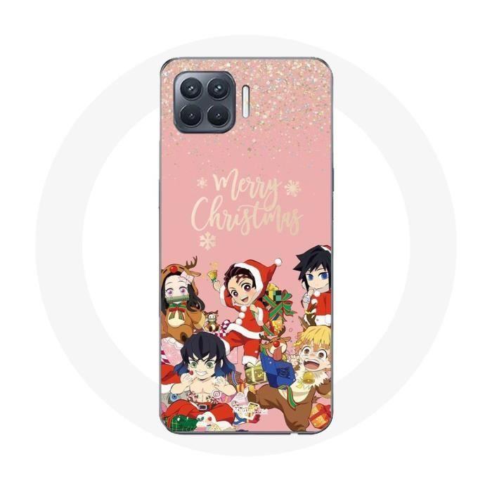 Coque pour Oppo A93 Demon slayer merry christmas affiche Anime Manga