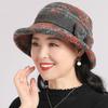Thickened Warm Women's Woolen Knitted Hat Windproof Bowler Hat Fashion Fisherman Hat  For Ladies